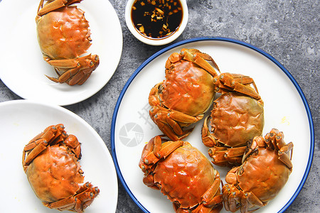 大闸蟹怎么做好吃美味大闸蟹螃蟹背景素材背景