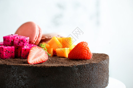 手工巧克力蛋糕图片