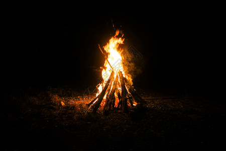 火焰花边篝火背景