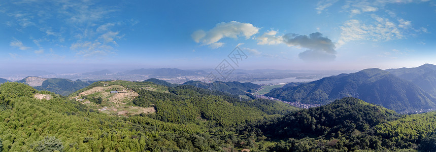 安顶山远眺全景图片