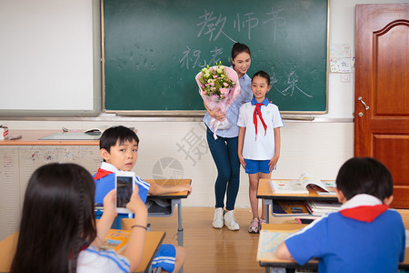 教师节学生礼物背景图片