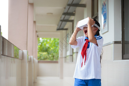 学生学校教育VR背景图片