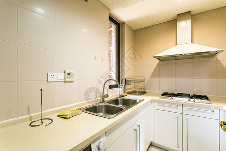 橱柜水槽简单风格的厨房背景