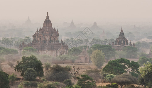 缅甸佛塔背景图片