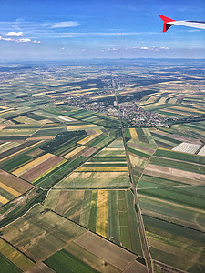 高空背景素材从飞机上俯瞰大地背景