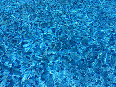 冷波纹纹理夏天梦幻泳池纹理蓝色背景背景