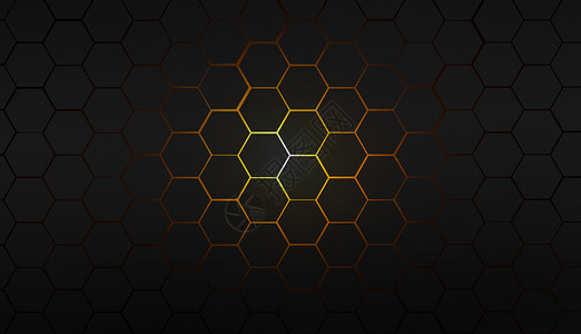 设计蜂蜜素材发光黑色科技背景设计图片