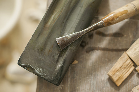 木匠工具木削木铲子高清图片