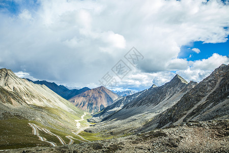 西藏天路自然风光素材图片