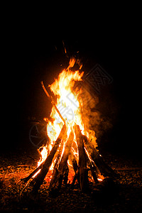 黑底火焰火堆背景图片