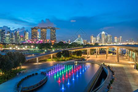 新加坡滨海湾高清大图背景图片