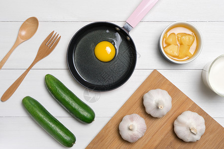 创意鸡蛋创意烹饪食材摆盘素材背景