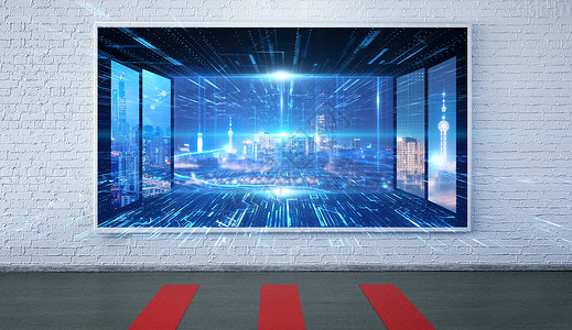 电梯电视智能科技电视设计图片