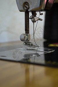缝纫机的局部背景图片