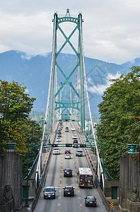 横贯加拿大公路温哥华狮门桥背景