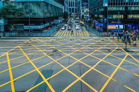 香港餐厅香港街头背景