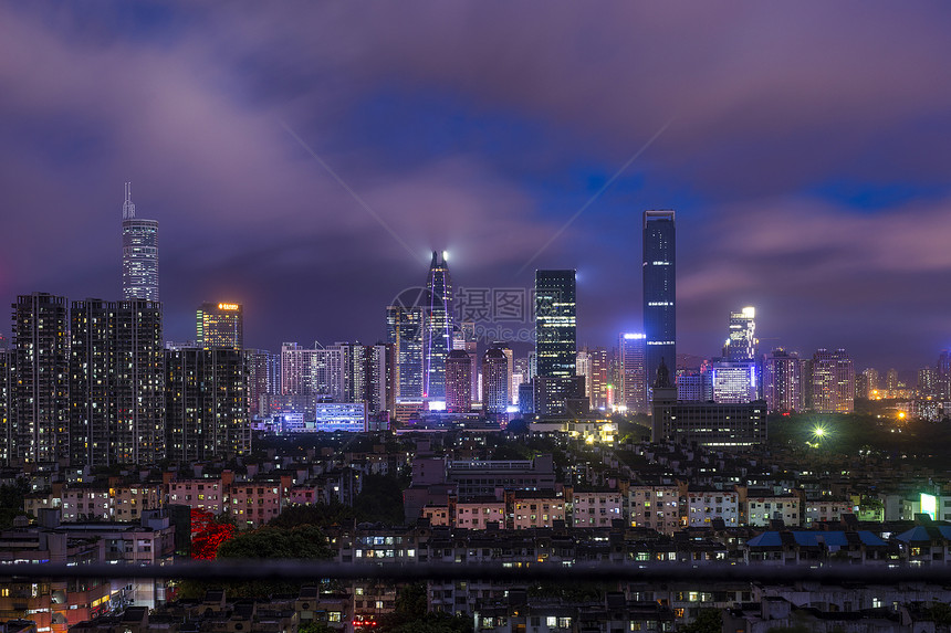 夜景深圳图片