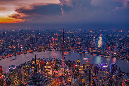 上海100层环球观光厅背景图片