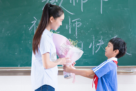 教师节老师与学生背景图片