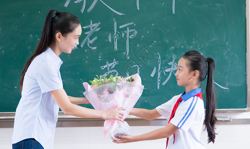 教师节老师与学生背景图片