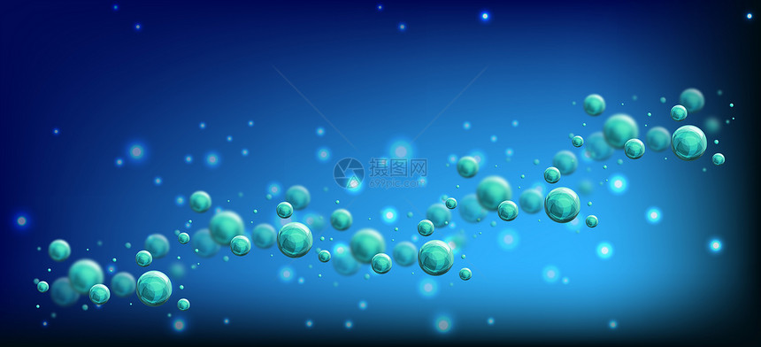 科技医疗分子背景图片