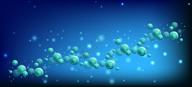 养生球科技医疗分子背景设计图片