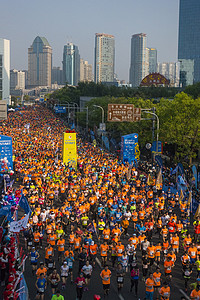 健康生活方式马拉松比赛背景图片