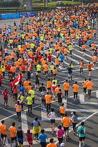 健康生活方式马拉松比赛高清图片