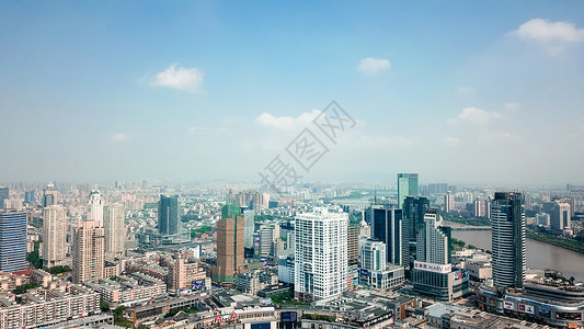 宁波天一航拍宁波的城市建筑背景