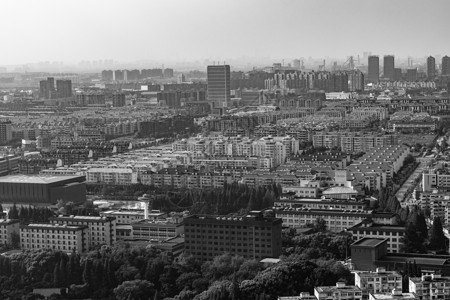 上海城市建筑风光黑白照背景图片