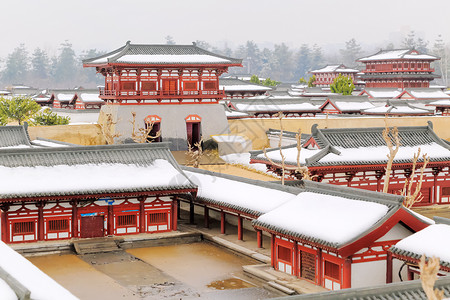 梦回大唐大明宫雪背景