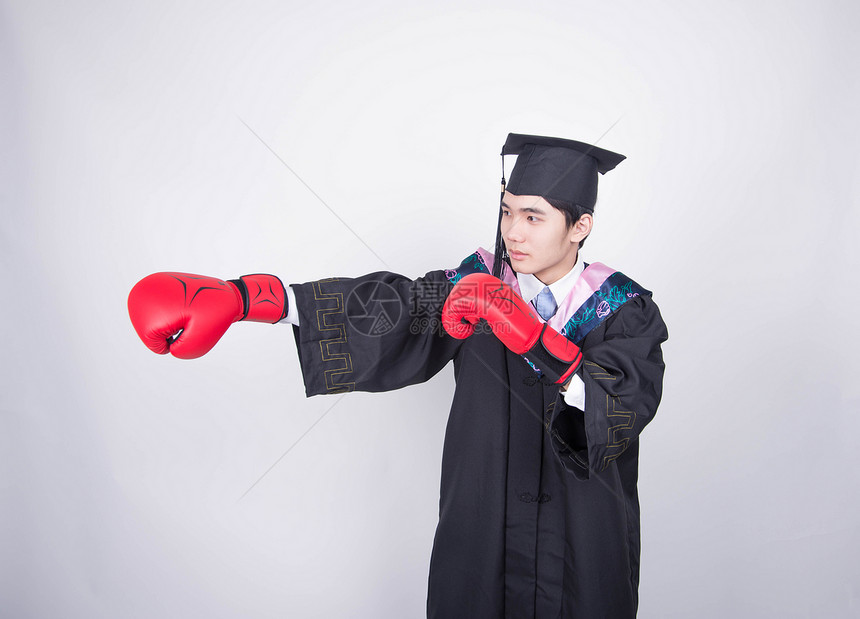 毕业教育拳击底图图片