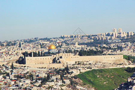 阿克萨耶路撒冷老城背景