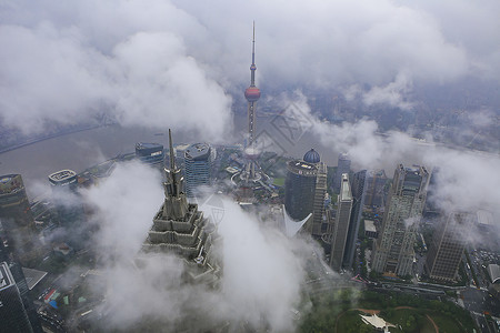 上海金融城天空之城背景