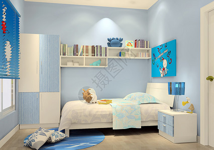 卧室色彩色彩绚丽的卧室效果图背景