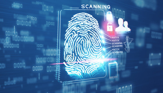 智能指纹密码锁指纹扫描设计图片