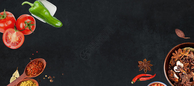 塞纳河餐饮美食背景设计图片