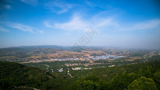 蓝田白鹿原远眺背景