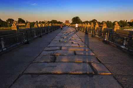 映像卢沟桥北京的桥高清图片