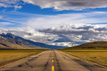 西藏阿里之路自然美景背景图片