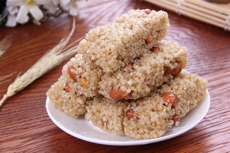 花生米花糖美食花糖高清图片