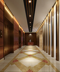 现代走廊效果图图片