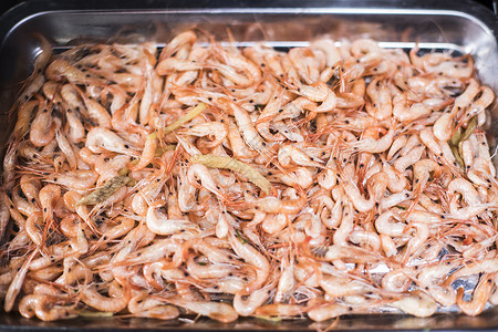 美食河虾海鲜排档高清图片