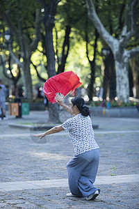 广场舞蹈中国元素舞扇背景