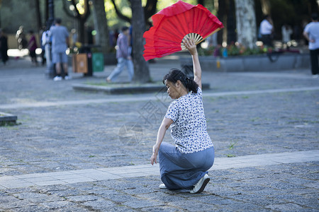 广场舞蹈中国元素舞扇背景