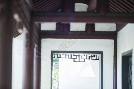 传统黑色屋檐中国元素徽派建筑背景
