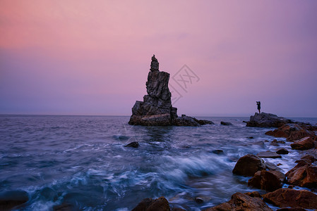 海景美女东临碣石以观沧海背景