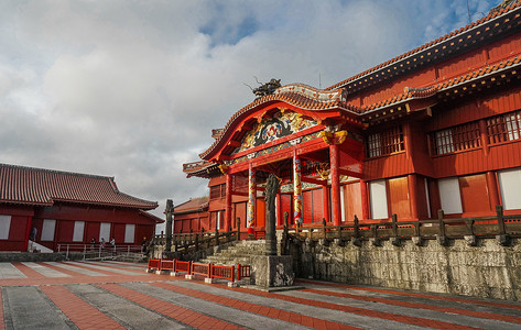 冲绳那霸冲绳首里城背景