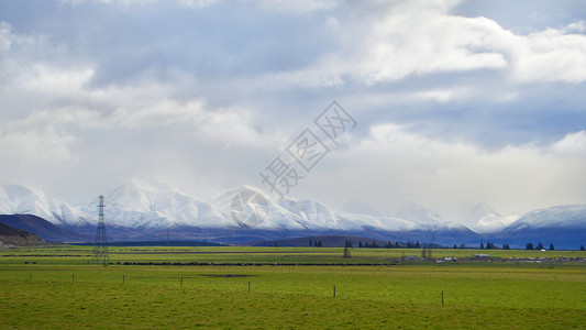 新西兰草原唯美风景照图片