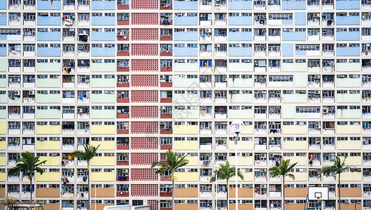 公寓外部香港彩虹建筑背景